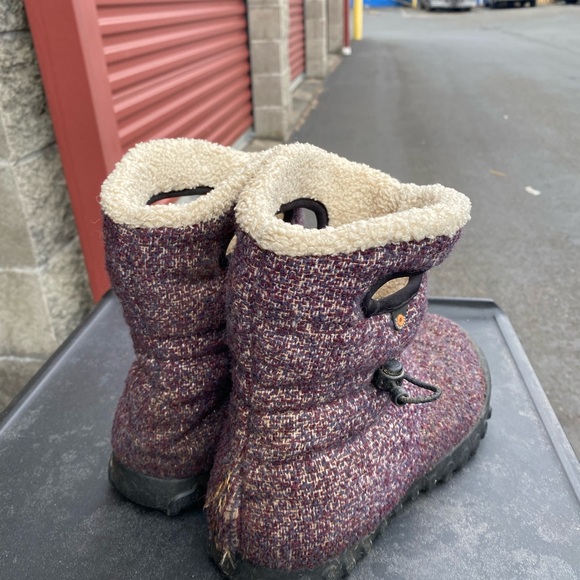 Bogs B Moc Mid Woven Women’s Purple Brown Winter Boots SIZE 8 - Picture 6 of 11